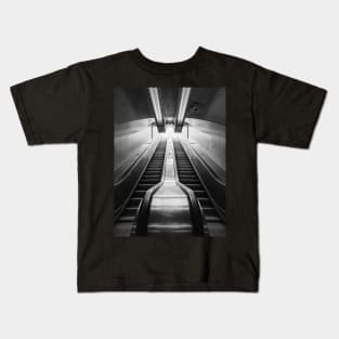 Subway escalator symmetry Kids T-Shirt